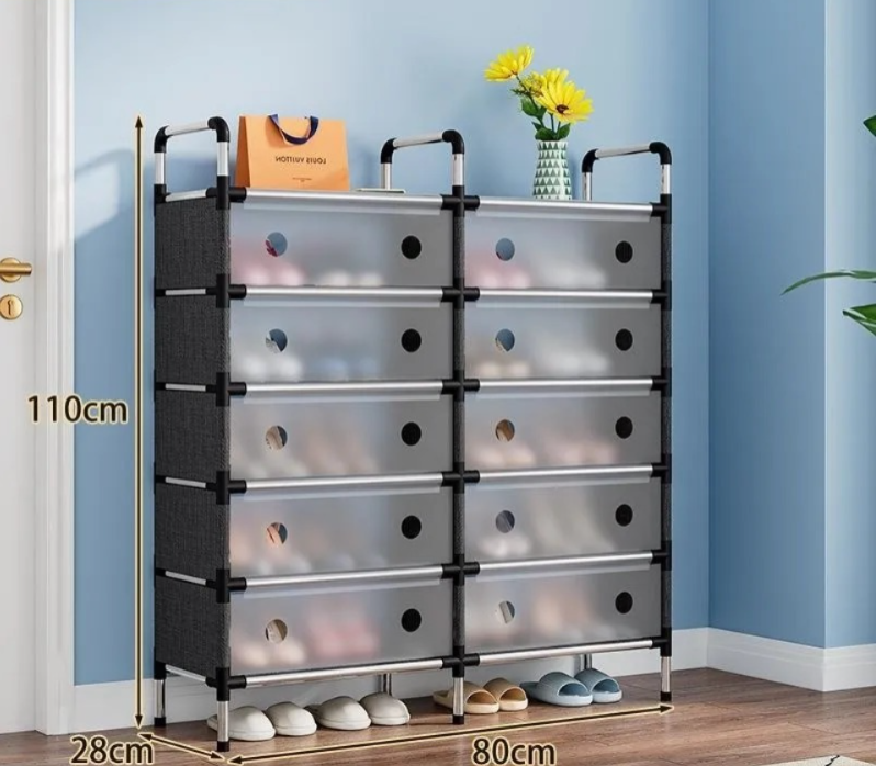 Zapatero Modular doble columna (10 compartimentos)