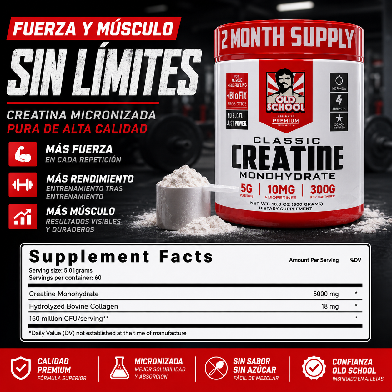 CREATINA MICRONIZADA PURA